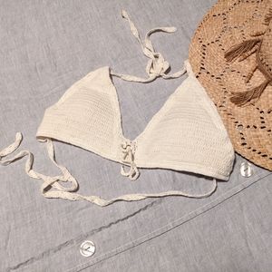 NWT Beauty & the Beach crochet bikini top!